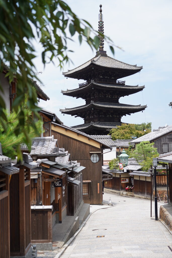 five-storied pagoda at Hokan-ji Temple