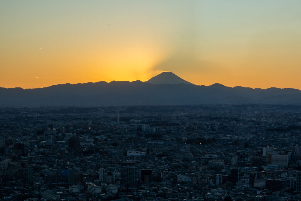 Mount Fuji seen from Tokyo Metropolitan Government Building