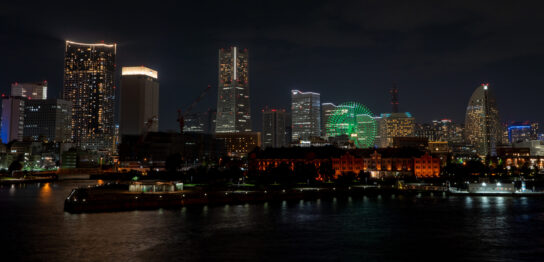 Night view of Yokohama from Osanbashi Yokohama International Passenger Terminal