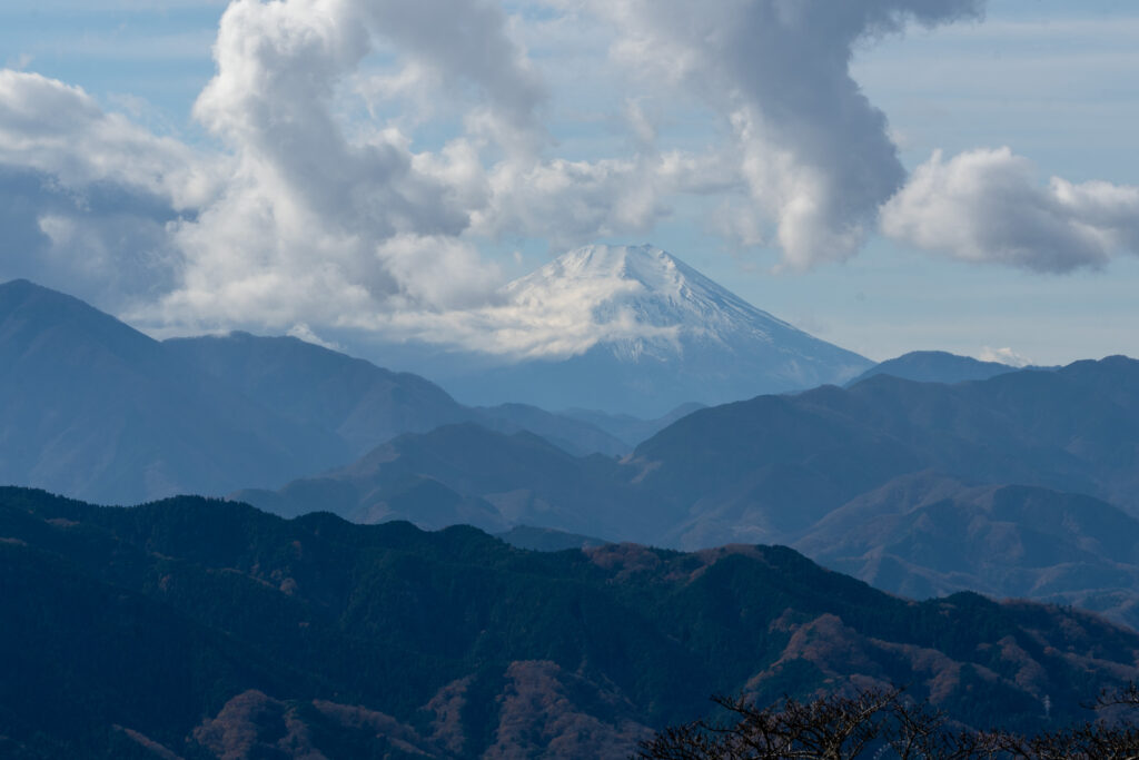 Mount Fuji seen from Mount Takao