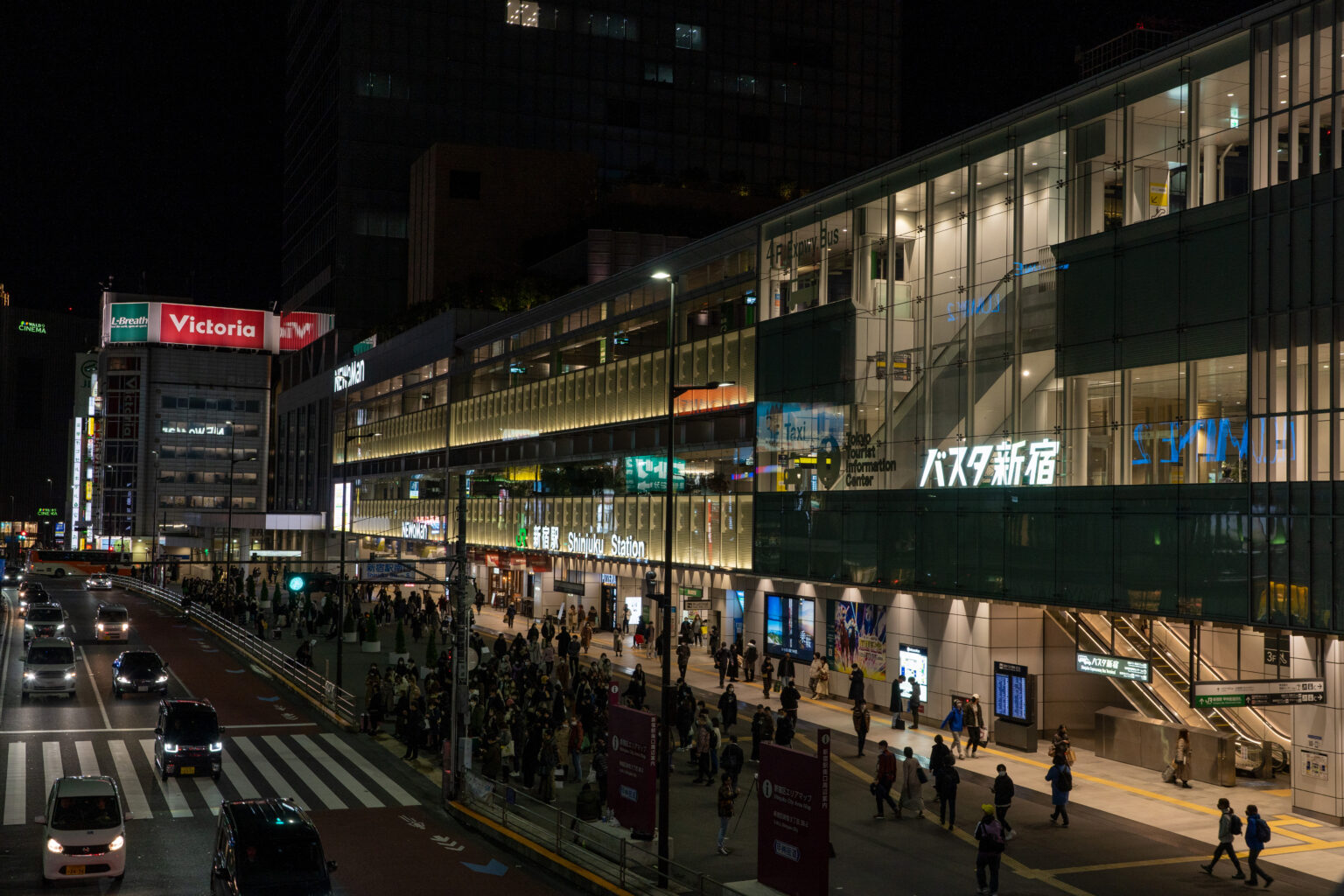 Shinjuku Expressway Bus Terminal (Busta Shinjuku) Traveling Japan