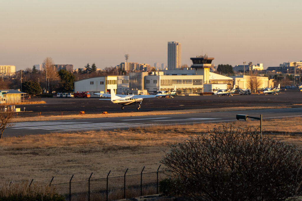 Musashinomori Park and Chofu Airport