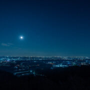 Night view from Mount Tobio