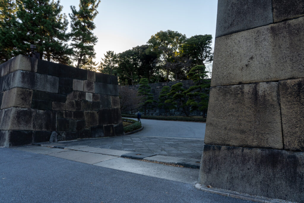 Stone walls of Edo Castle