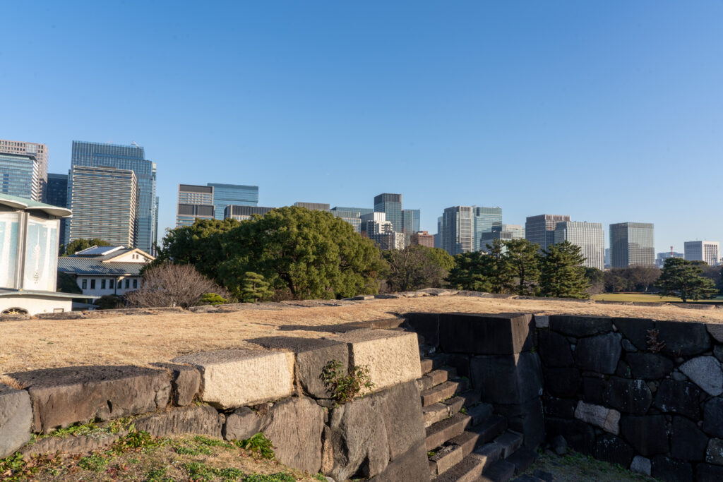 View from Edo Castle Tenshudai Base