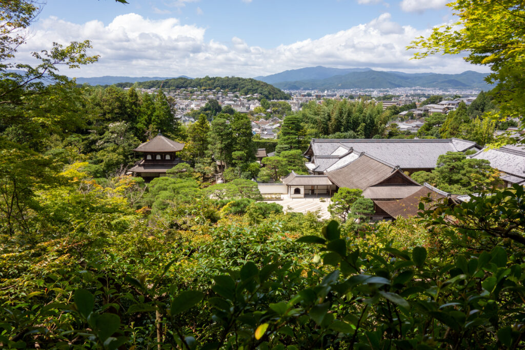 City of Kyoto seen from Ginkakuji Temple