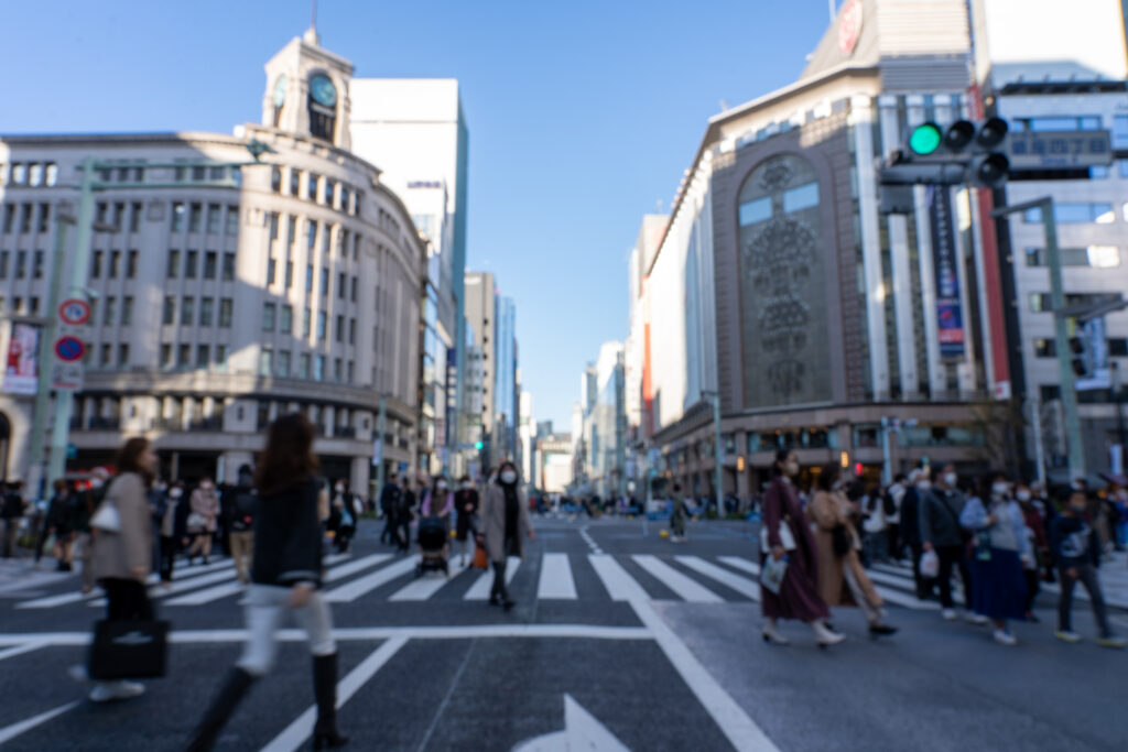 Pedestrian paradise at Ginza