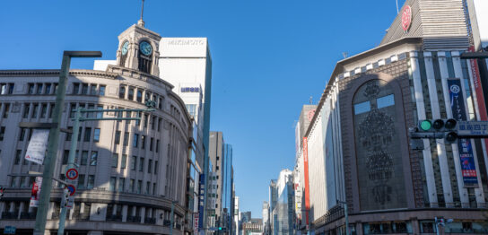 Seiko House Ginza(Wako) and Ginza Mitsukoshi