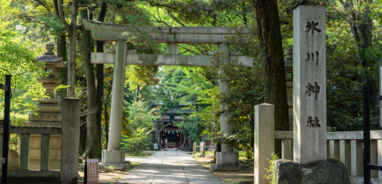 First torii gate of Akasaka Hikawa Shrine