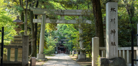 First torii gate of Akasaka Hikawa Shrine