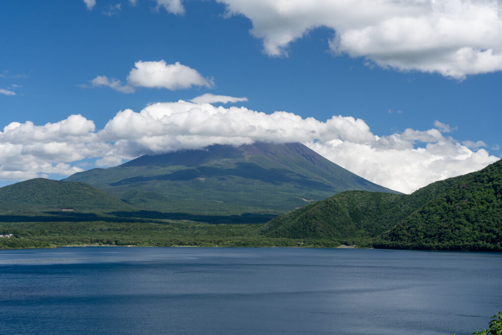 Mount Fuji seen from Lake Motosuko