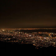 Night view seen from Kikuseidai (observation deck)