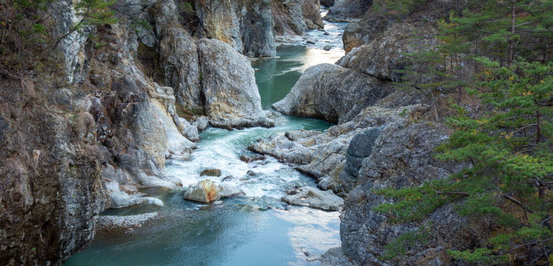 Ryuokyo Canyon seen from Musasabi Bridge