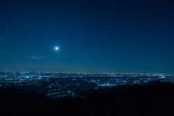Night view from Mount Tobio