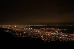 Night view seen from Kikuseidai (observation deck)
